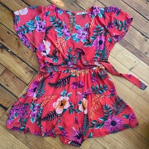 Francesca’s short sleeve romper worn once